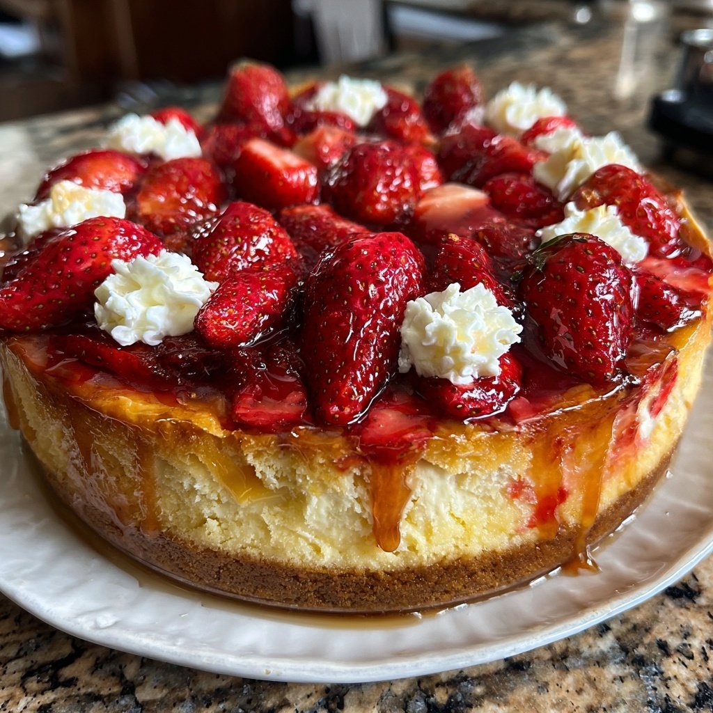 Erdbeerkuchen Mit Quarkfüllung