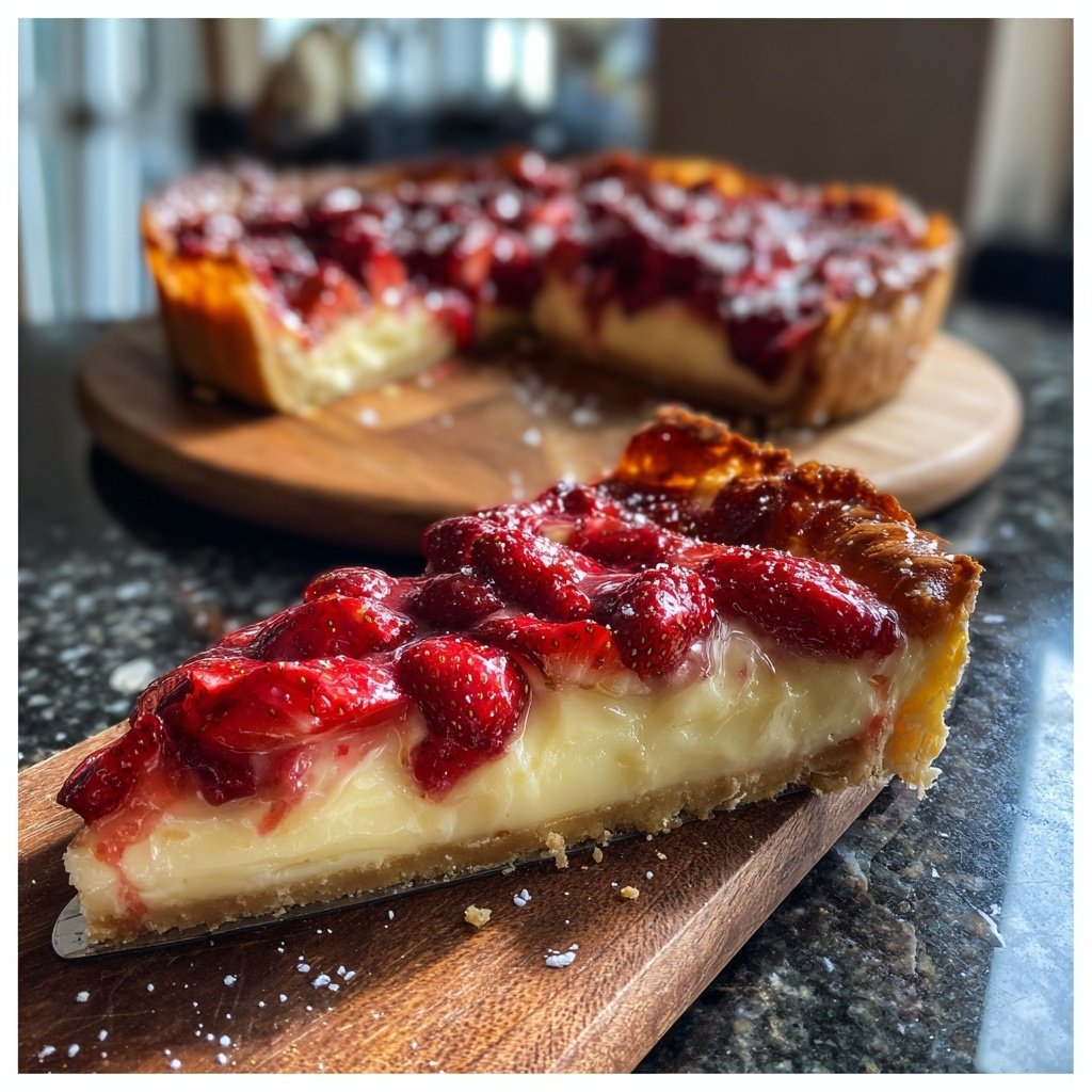 Erdbeer Pudding Tarte