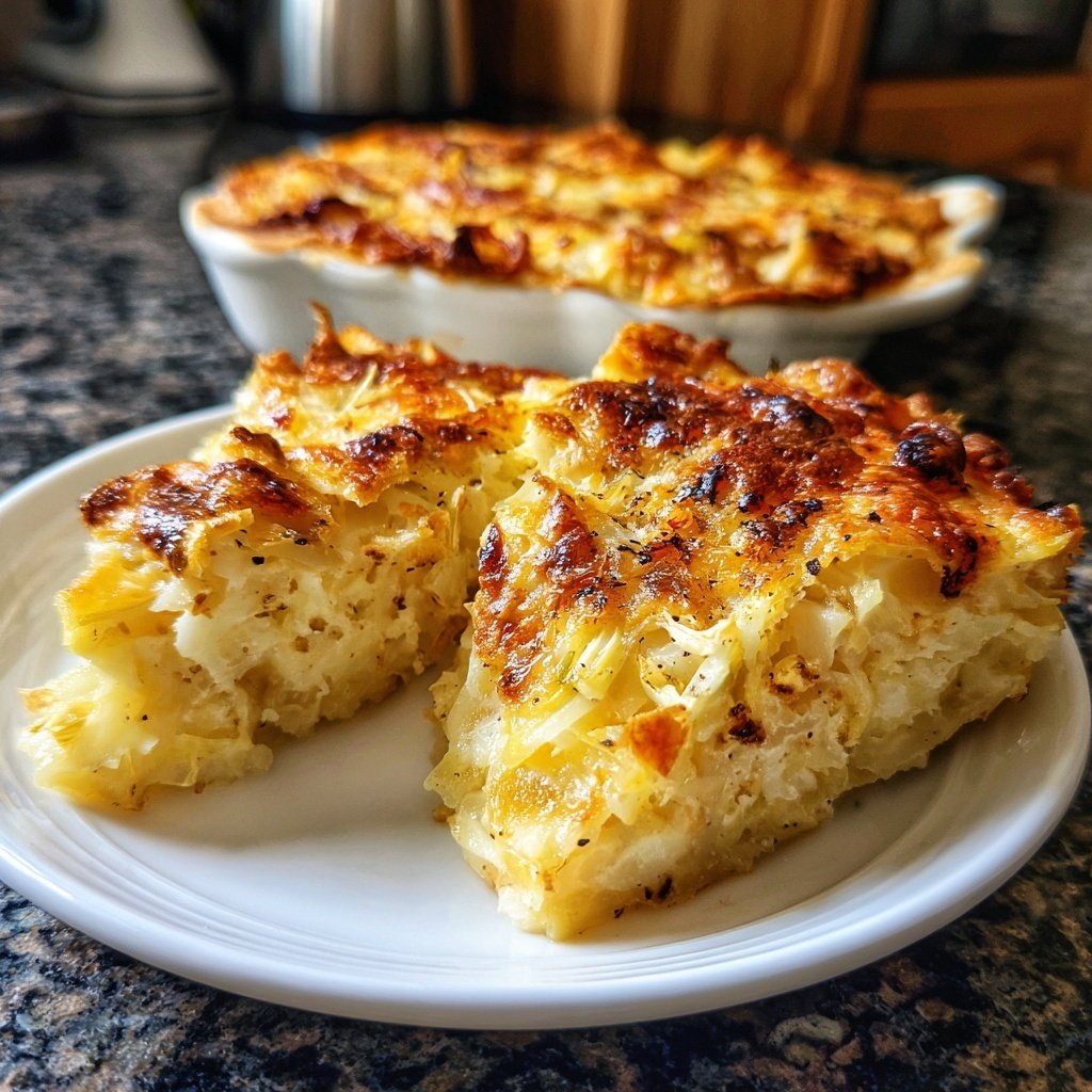 Kartoffelauflauf mit Lauch