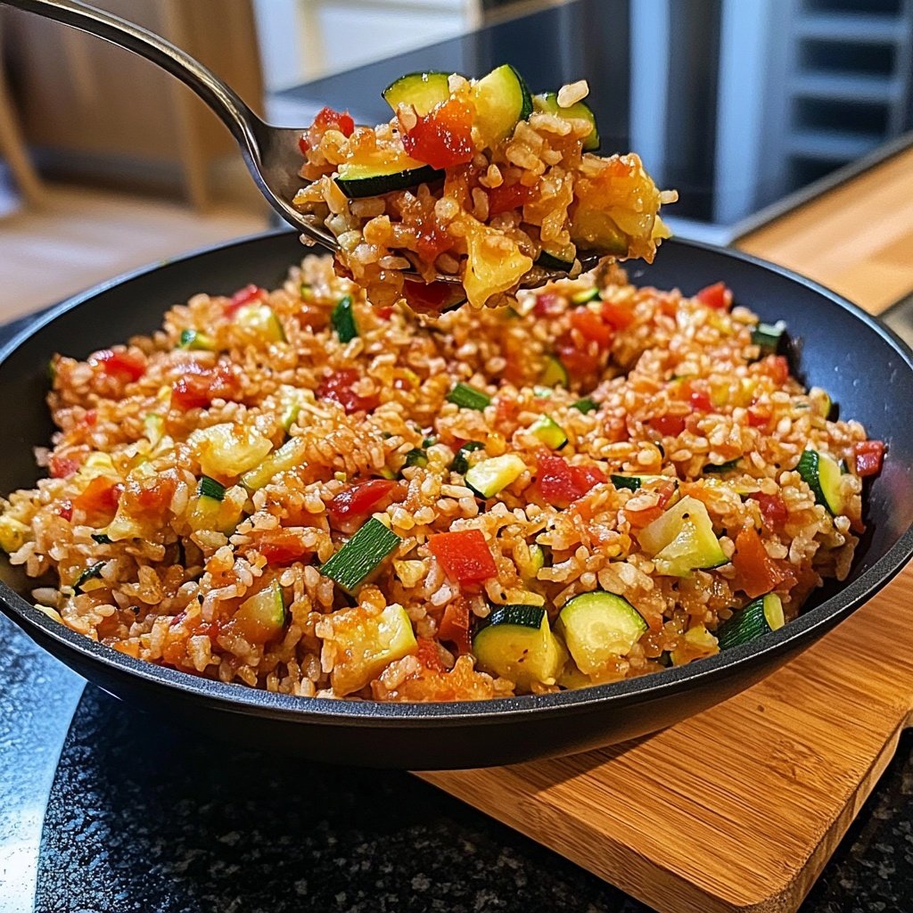 Zucchini-Tomaten-Reis