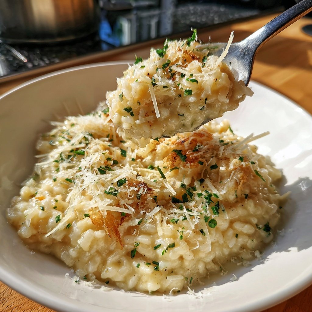 Risotto mit Champagner und Parmesan