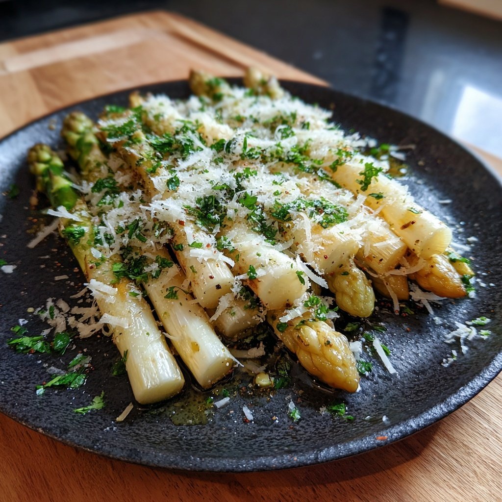 Grüner Spargel Mit Parmesan