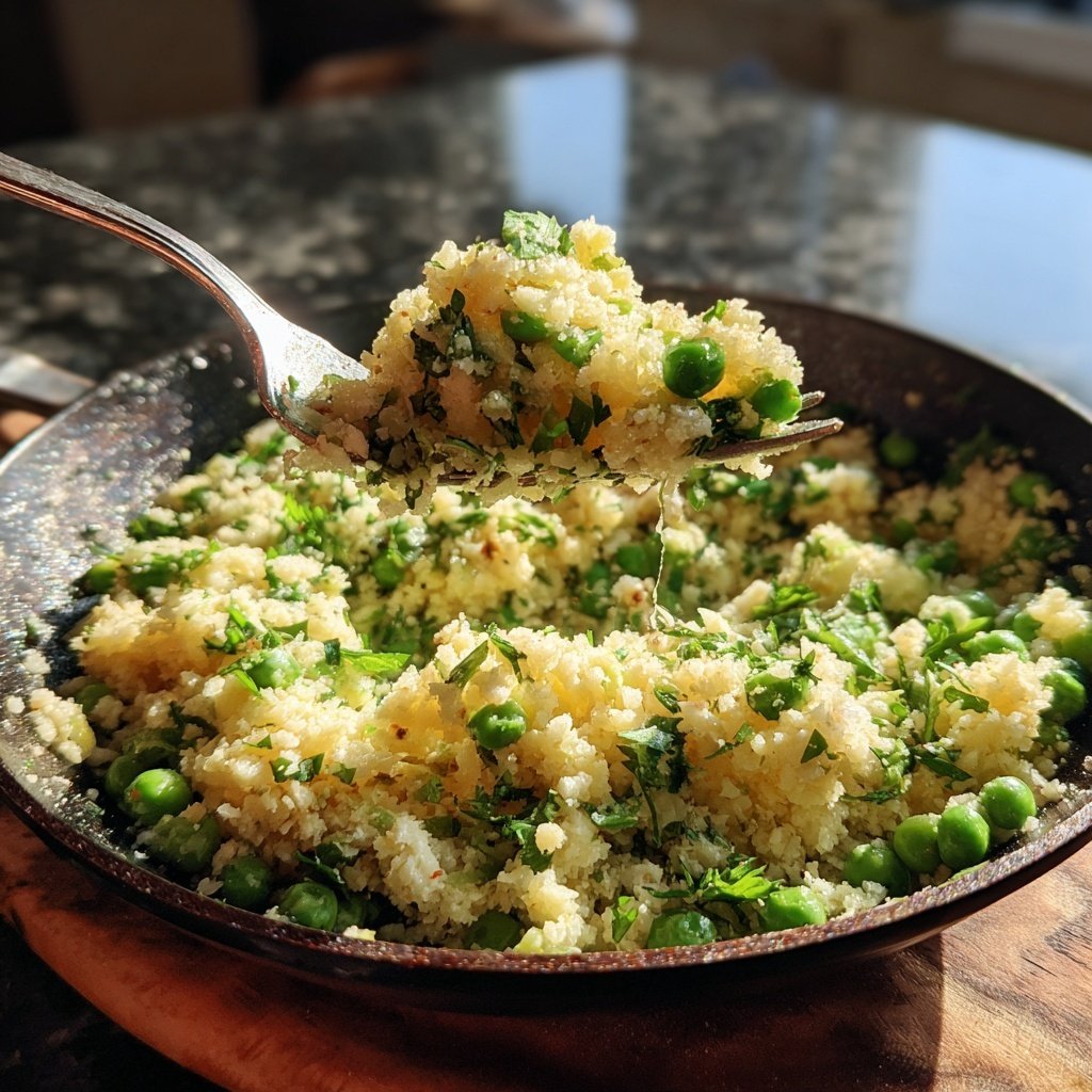 Blumenkohl Reis Mit Erbsen