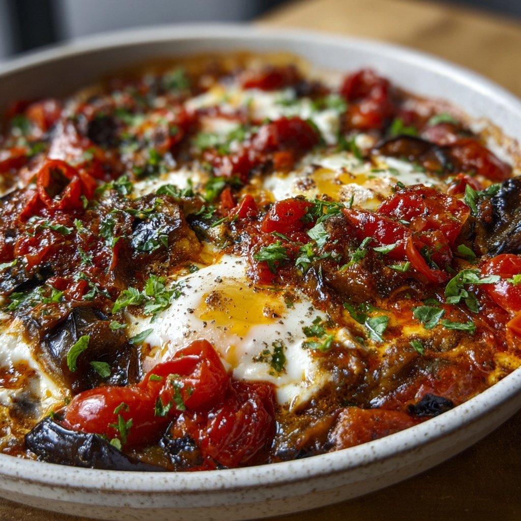 Shakshuka mit Auberginen