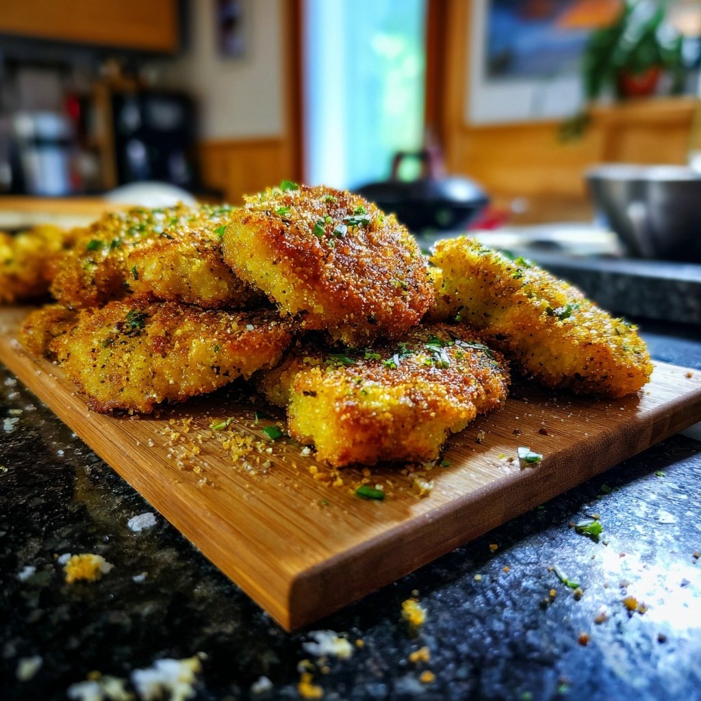 Blumenkohl Schnitzel Mit Kräuter Panade