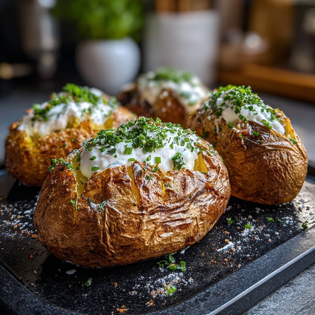 Ofenkartoffeln mit Zitronenjoghurt