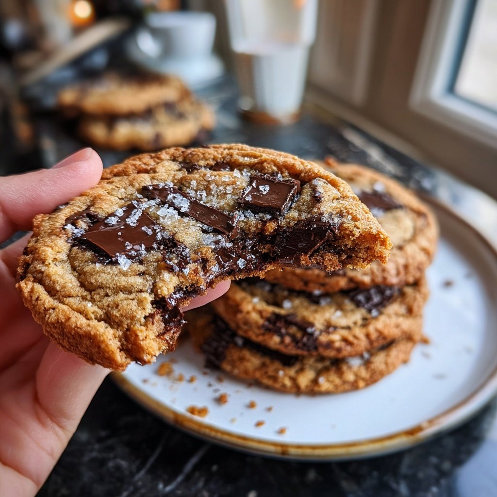 Cookies mit dunkler Schokolade