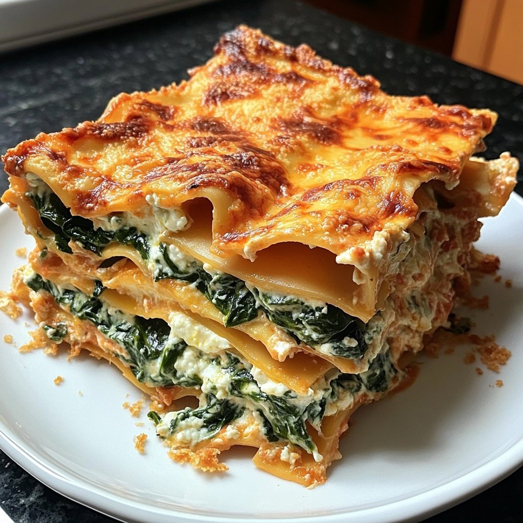 Lasagne mit Spinat und Ricotta